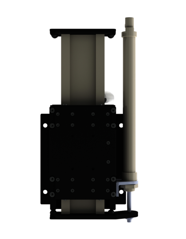 Lowering protection: weight compensator pneumatic